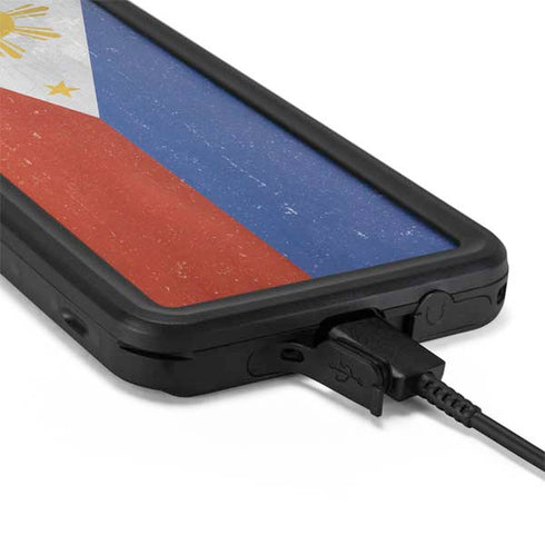 Philippines Flag Distressed Galaxy S20 Plus Waterproof Case